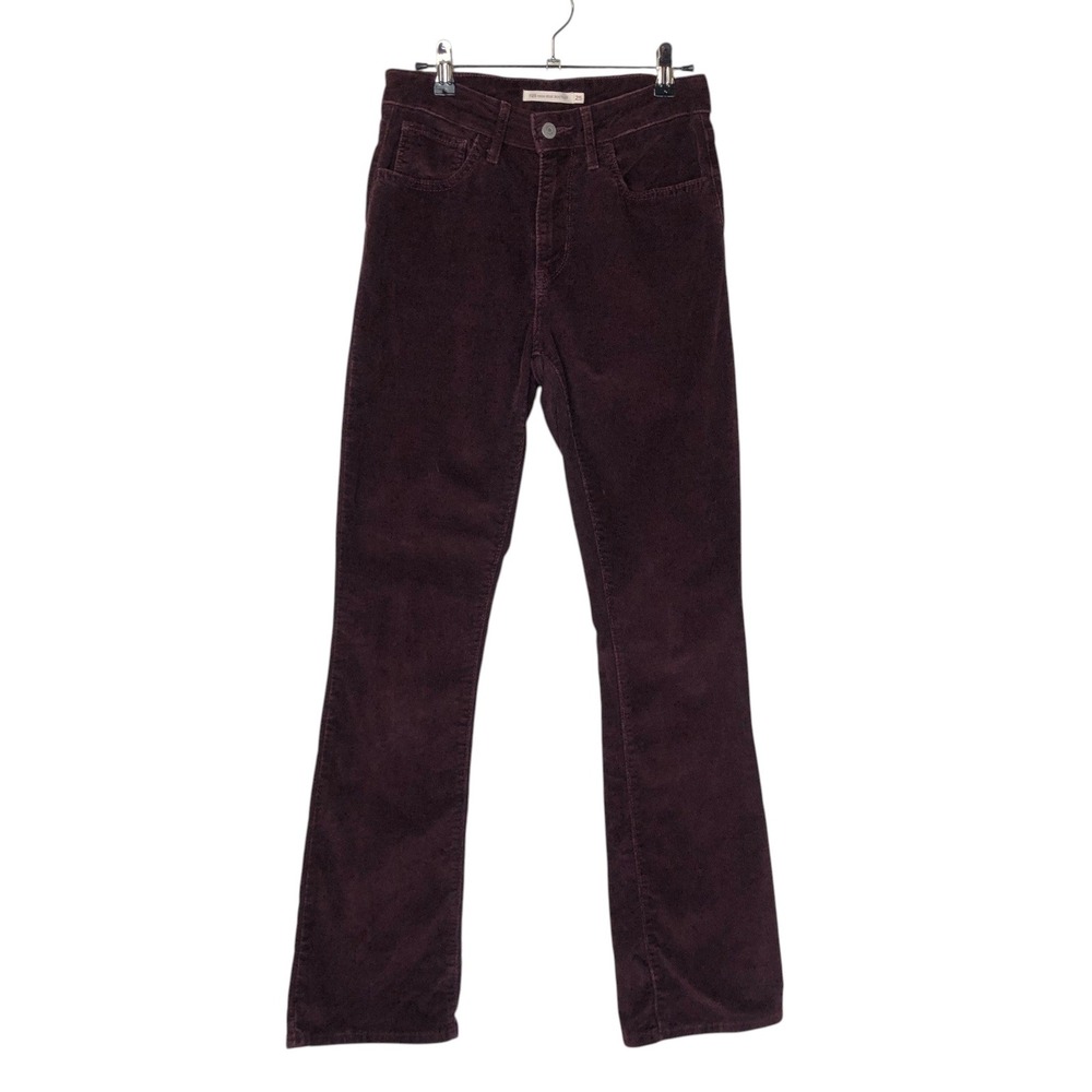 Levi's Womens Corduroy 725 High Rise Bootcut‎ Size 25 Purple Western 70s Boho
